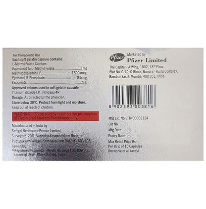 Folvite Active Capsule | With Essential Vitamins | For Nutritional Deficiences