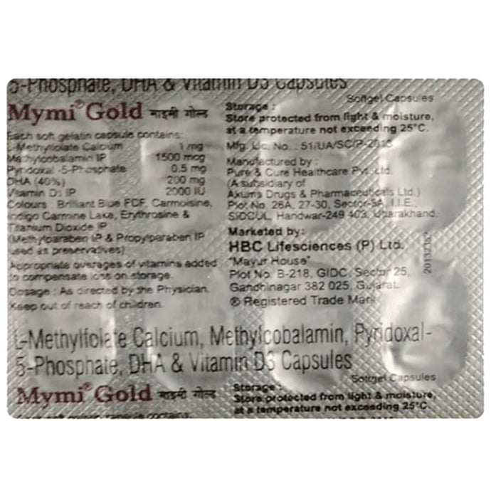 Mymi Gold Soft Gelatin Capsule - Classic Derma