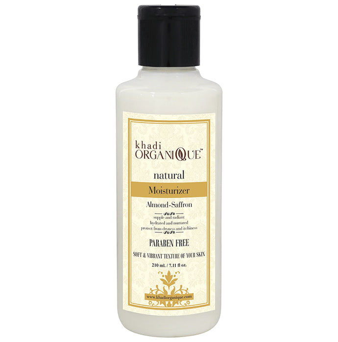 Khadi Organique Natural Moisturizer Paraben Free Almond Saffron - Classic Derma
