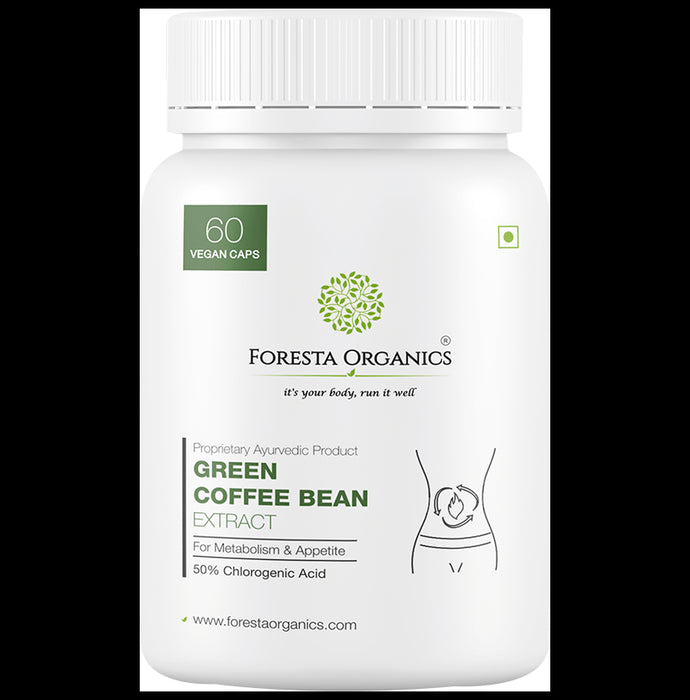 Foresta Organics Green Coffee Bean Extract Vegan Capsule - Classic Derma