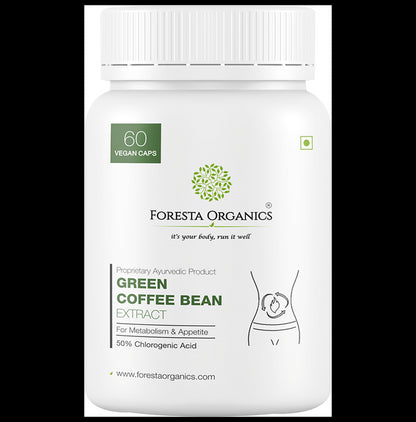 Foresta Organics Green Coffee Bean Extract Vegan Capsule - Classic Derma