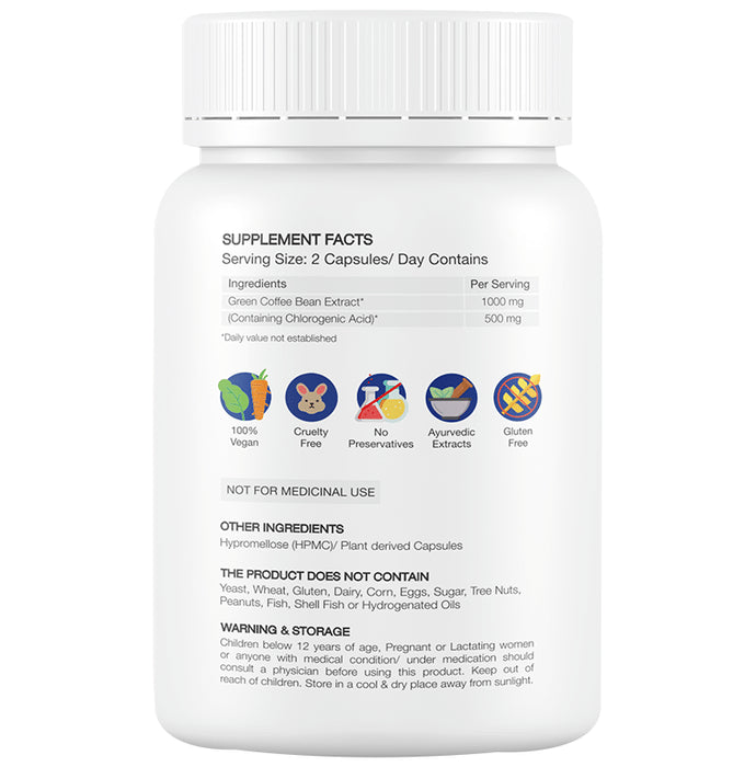 Foresta Organics Green Coffee Bean Extract Vegan Capsule