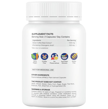 Foresta Organics Green Coffee Bean Extract Vegan Capsule