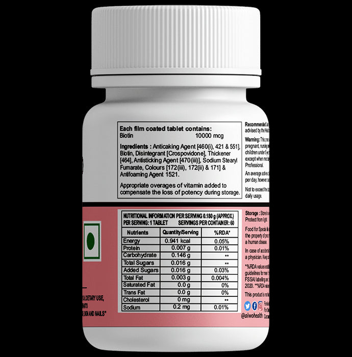 AIWO Biotin 10000mcg Tablet