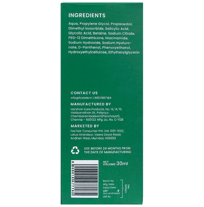 Foxtale Smooth Sailing AHA BHA Exfoliating Serum