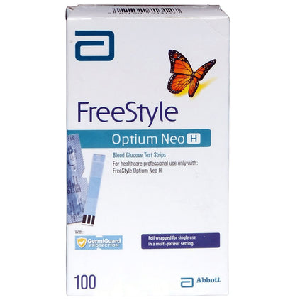 FreeStyle Optium Neo H Blood Glucose Test Strip (Only Strips) - Classic Derma