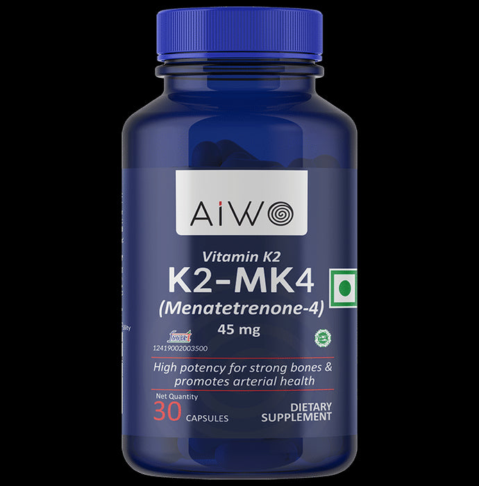 AIWO Vitamin K2-MK4 Menatetrenone-4 Capsule - Classic Derma