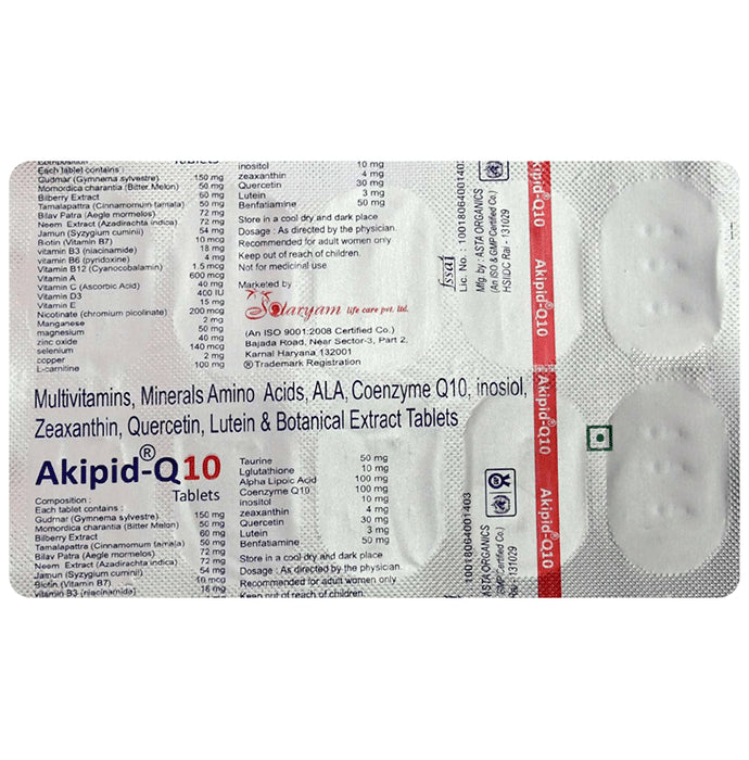 Akipid-Q10 Tablet - Classic Derma