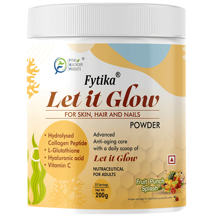 Fytika Let It Glow for Skin, Hair and Nails Powder Fruit Punch Splash - Classic Derma