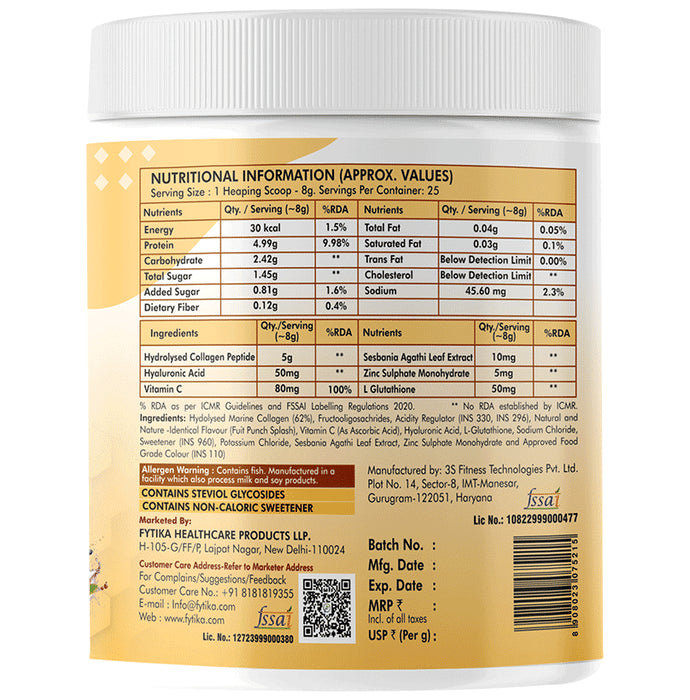 Fytika Let It Glow for Skin, Hair and Nails Powder Fruit Punch Splash