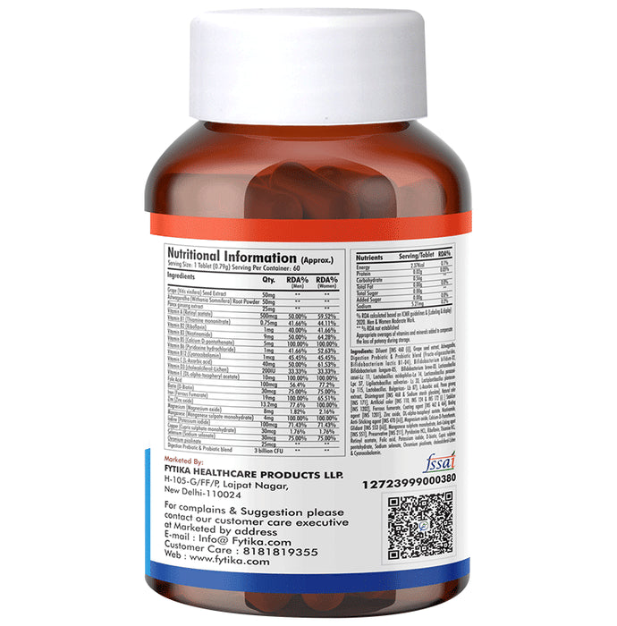 Fytika VITA 365 Daily Multivitamin for Immunity, Stamina & Fatigue Reduction | Tablet