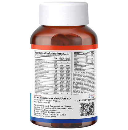 Fytika VITA 365 Daily Multivitamin for Immunity, Stamina & Fatigue Reduction | Tablet