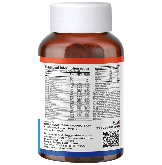 Fytika VITA 365 Daily Multivitamin for Immunity, Stamina & Fatigue Reduction | Tablet