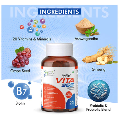 Fytika VITA 365 Daily Multivitamin for Immunity, Stamina & Fatigue Reduction | Tablet