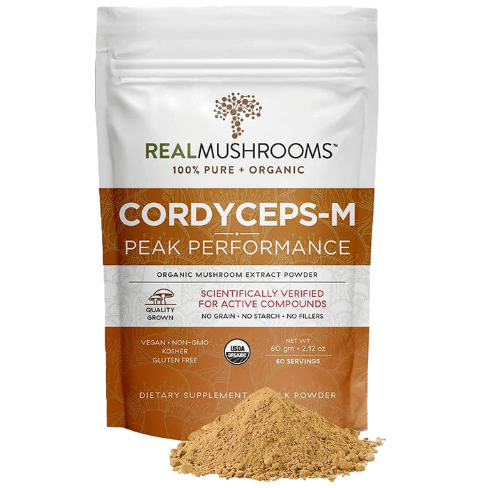 Real Mushrooms Cordyceps-M Peak Performance Powder - Classic Derma