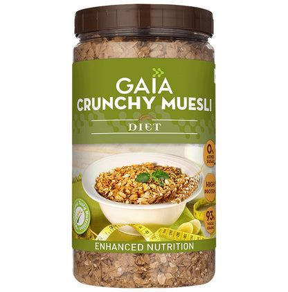 GAIA with Vitamins, Minerals, High Protein & Fibres for Nutrition | Crunchy Muesli Diet - Classic Derma