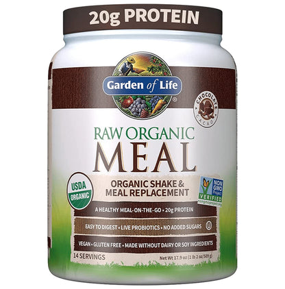 Garden of Life Raw Organic Meal Chocolate - Classic Derma