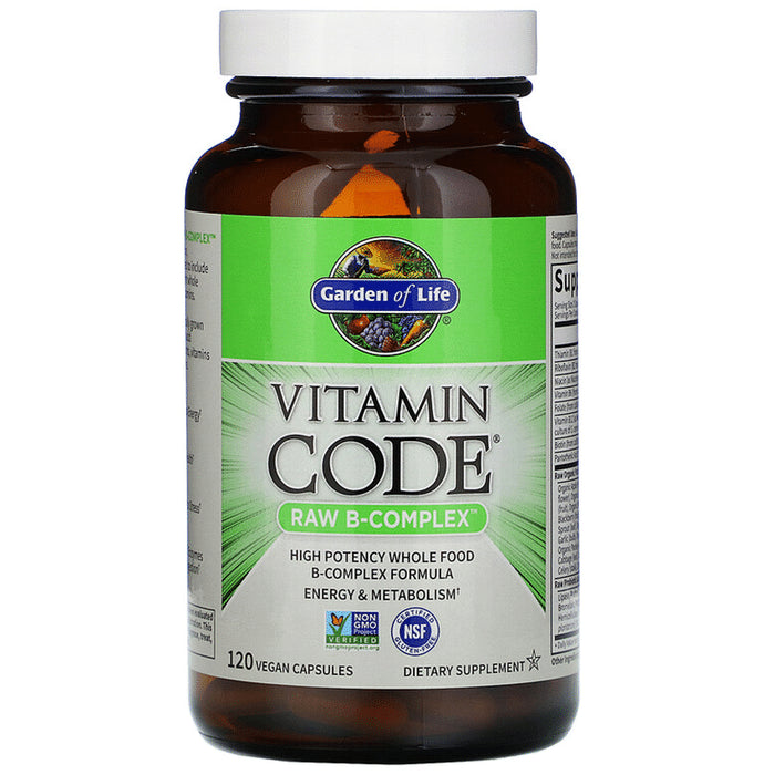 Garden of Life Vitamin Code Raw B-Complex Vegan Capsule | For Energy & Metabolism