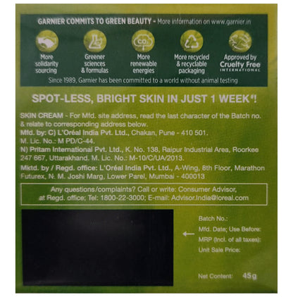 Garnier Bright Complete Vitamin C Serum Cream