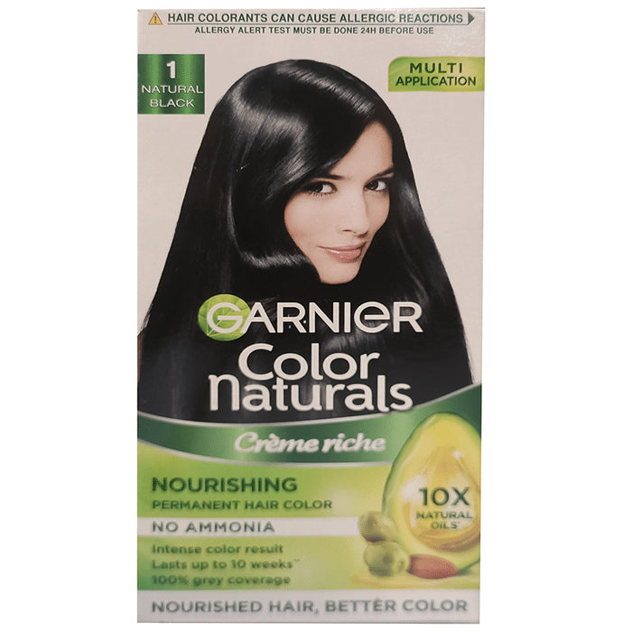 Garnier Color Naturals Creme Rich Hair Color Natural Black - Classic Derma