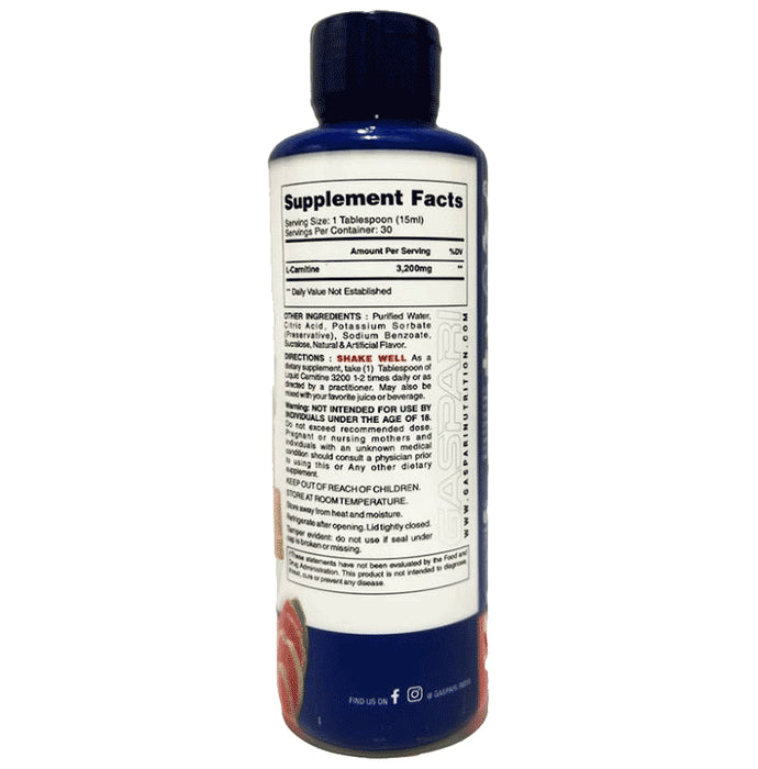 Gaspari Nutrition Liquid Carnitine 3200 Litchi