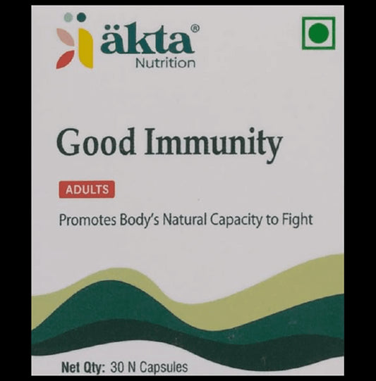 Akta Nutrition Good Immunity Adults Capsule | Immunity Booster | Multivitamin | Vitamin Booster|immunity for Good Health | Health Booster Capsule - Classic Derma