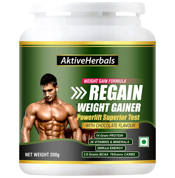 Aktive Herbals Regain Weight Gainer Chocolate - Classic Derma