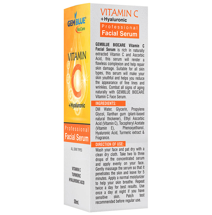 Gemblue Biocare Vitamin C + Hyaluronic Professional Facial Serum