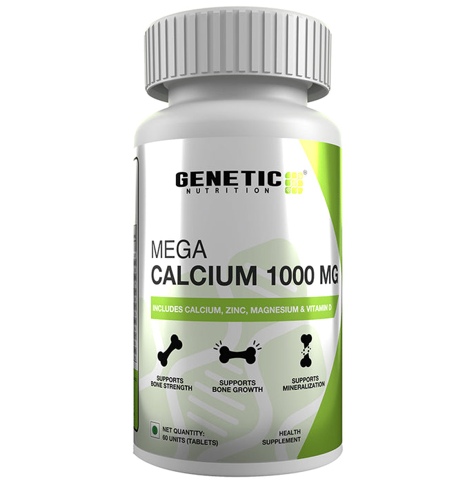 Genetic Nutrition Mega Calcium 1000mg Tablet - Classic Derma