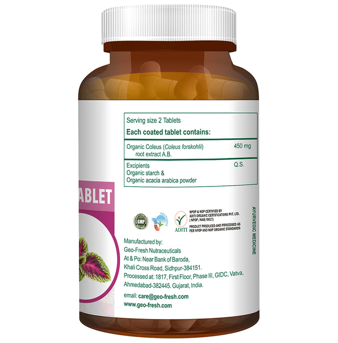 Geo Fresh Organic Forskolin Tablet