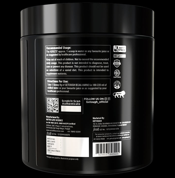 Getough BCAA Amino Powder Mint Mojito