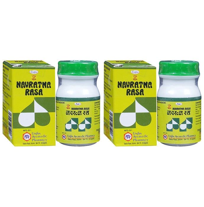 Unjha Navratna Rasa Gold Coated Tablet (30 Each) - Classic Derma