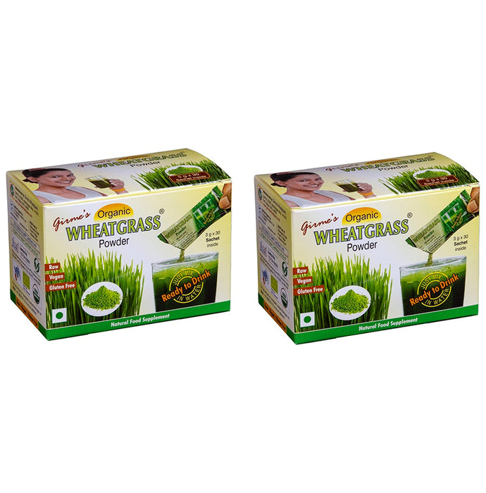 Girme's Wheatgrass Powder 3gm Sachet (30 Each) - Classic Derma