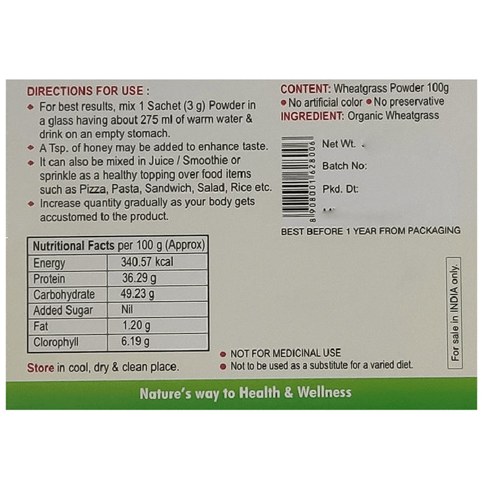 Girme's Wheatgrass Powder 3gm Sachet (30 Each)