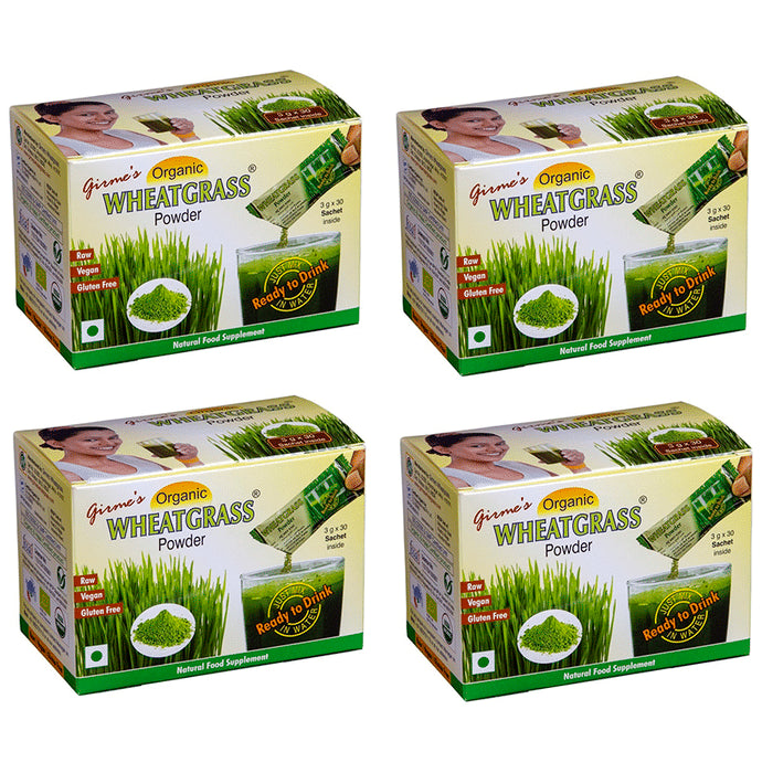 Girme's Wheatgrass Powder 3gm Sachet (30 Each) - Classic Derma