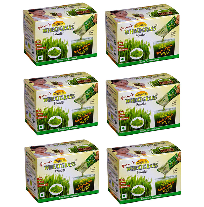 Girme's Wheatgrass Powder 3gm Sachet (30 Each) - Classic Derma