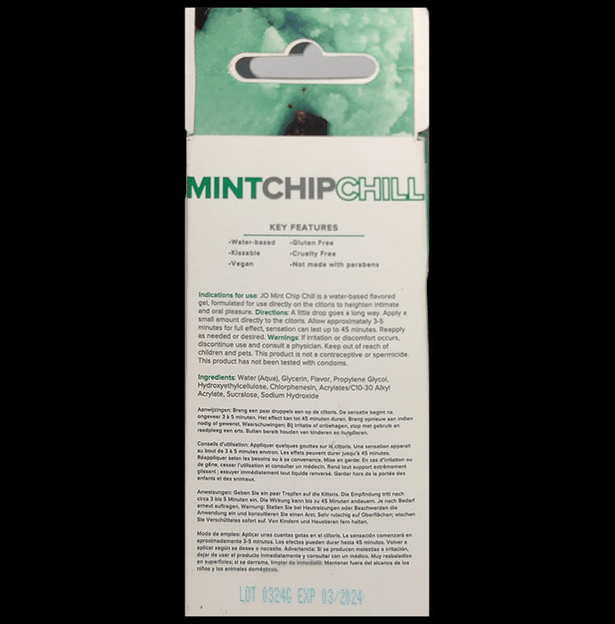 Gizmoswala Jo Flavored Arousal Mint Chip Chill Gel