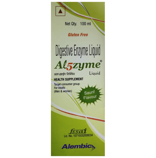 AL5Zyme Digestive Liquid Saunf Gluten Free - Classic Derma