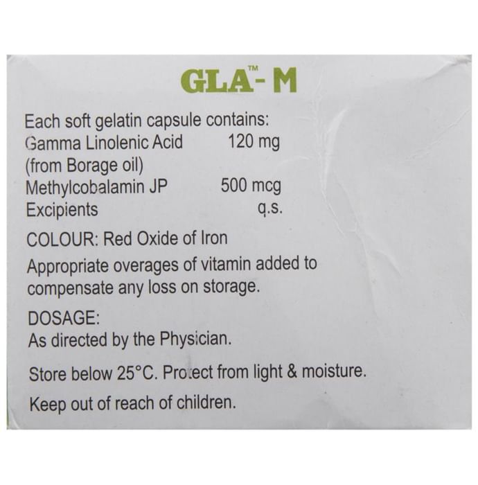 Gla M Capsule | With Vitamin B12 | Supports Nutritional Needs