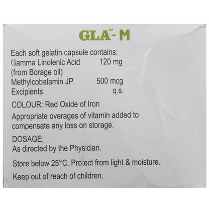 Gla M Capsule | With Vitamin B12 | Supports Nutritional Needs