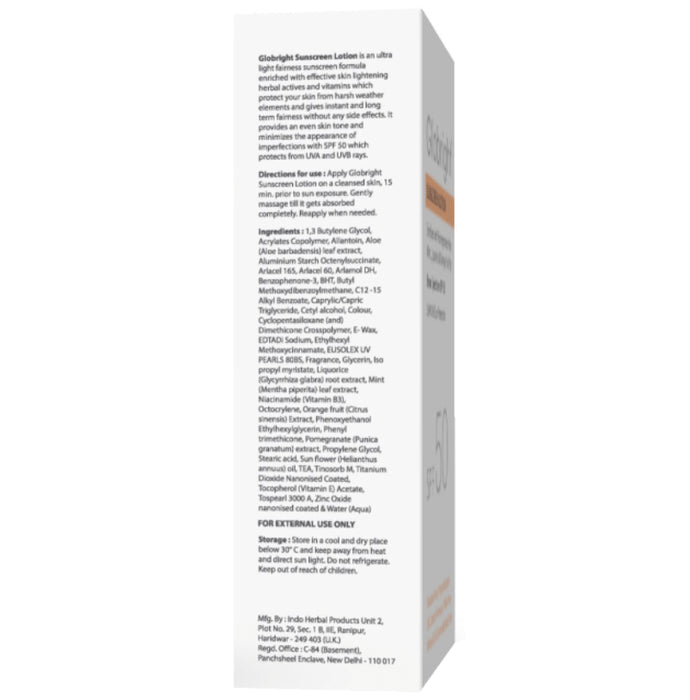 Globright Sunscreen Lotion SPF 50 (50ml Each)