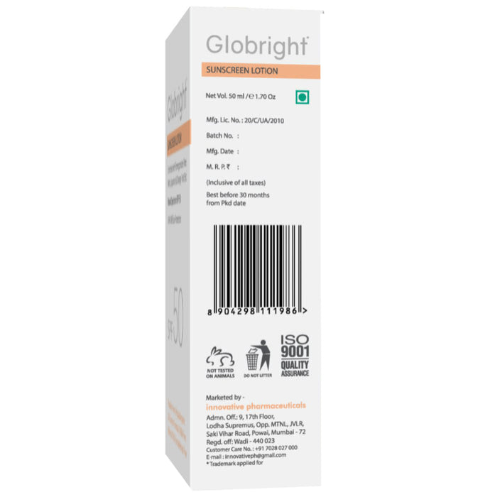Globright Sunscreen Lotion SPF 50 (50ml Each)