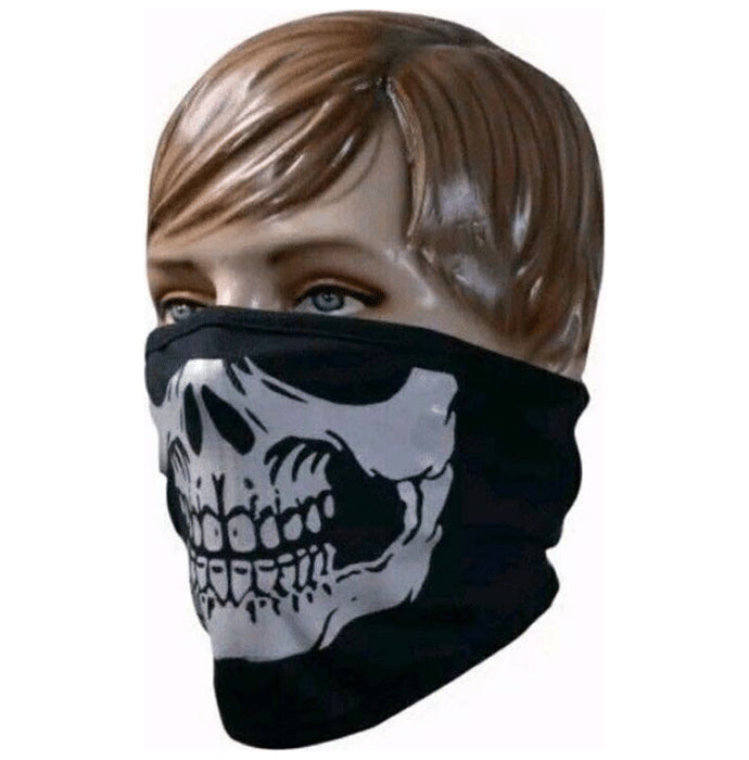 Alamdar Skull Half Mask Black - Classic Derma