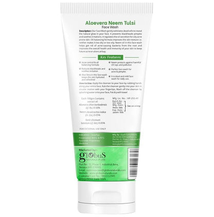 Globus Naturals Aloevera Neem Tulsi Face Wash (75gm Each)