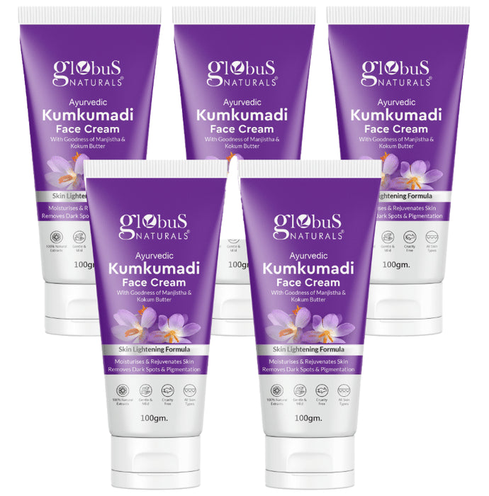 Globus Naturals Ayurvedic Kumkumadi Face Cream (100gm Each) - Classic Derma