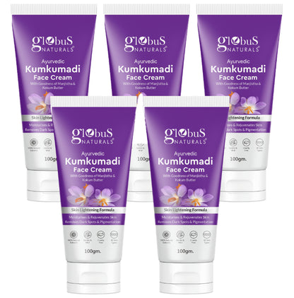 Globus Naturals Ayurvedic Kumkumadi Face Cream (100gm Each) - Classic Derma