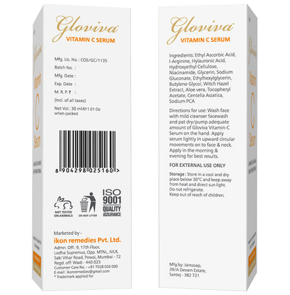 Gloviva Vitamin C Serum (30ml Each)