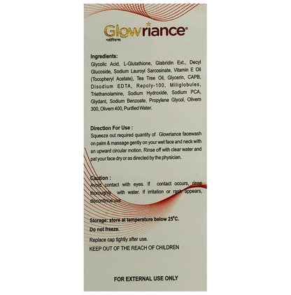 Glowriance Skin Rejuvenating Face Wash | Paraben Free