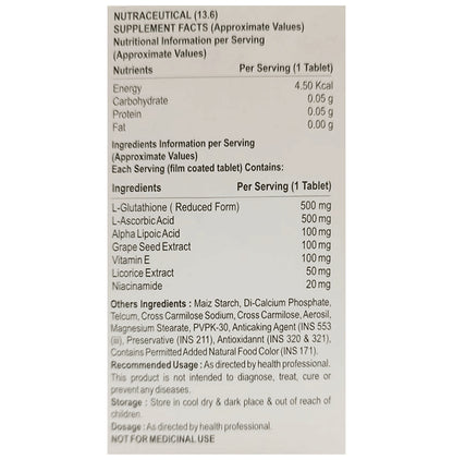 Glu-Cell Plus Glutathione Tablet