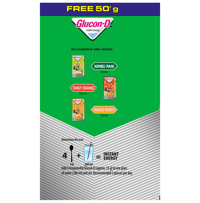 Glucon-D with Glucose, Calcium, Vitamin C & Sucrose | Nutrition Booster